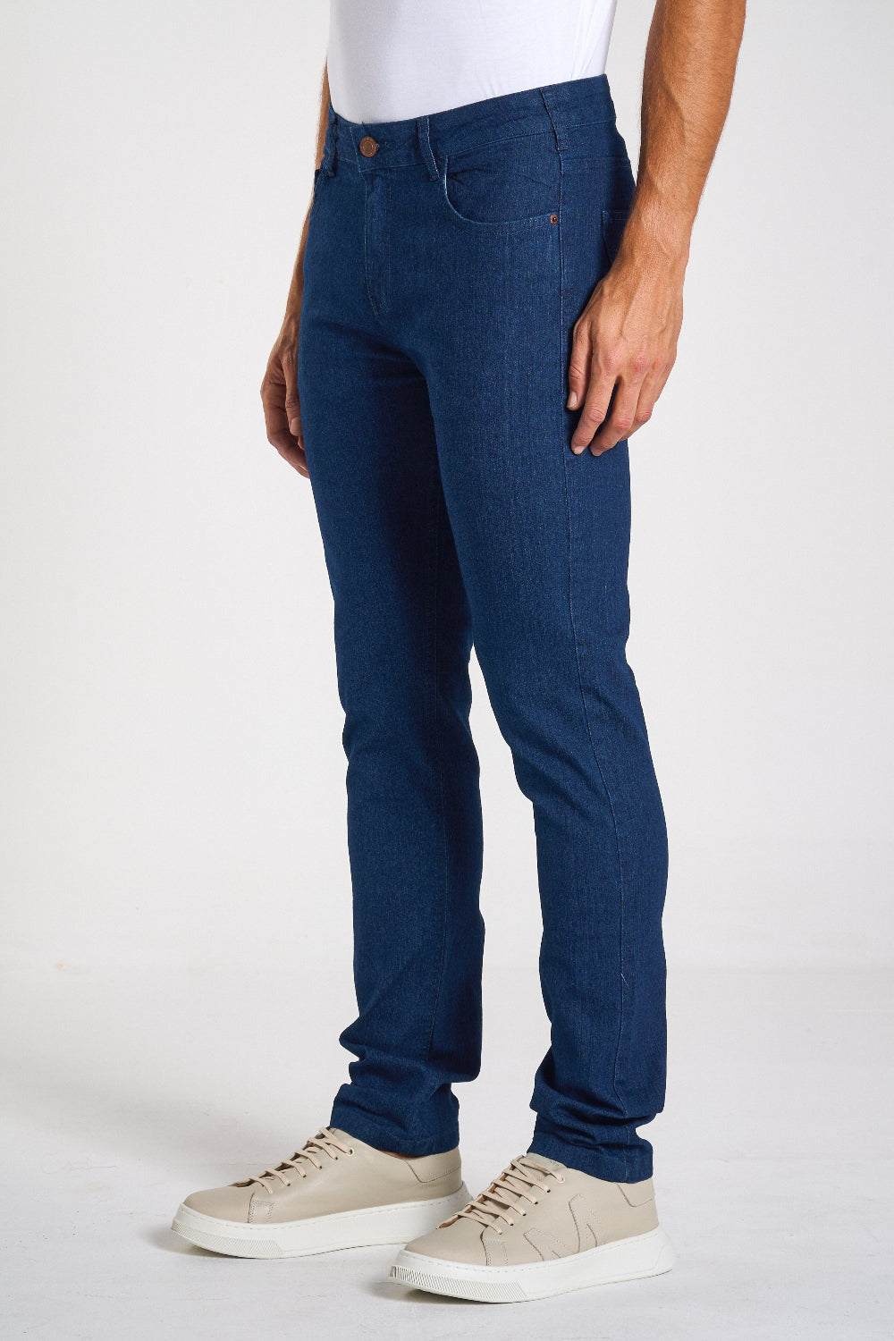 CALÇA JEANS MASC SLIM DEEP BLUE