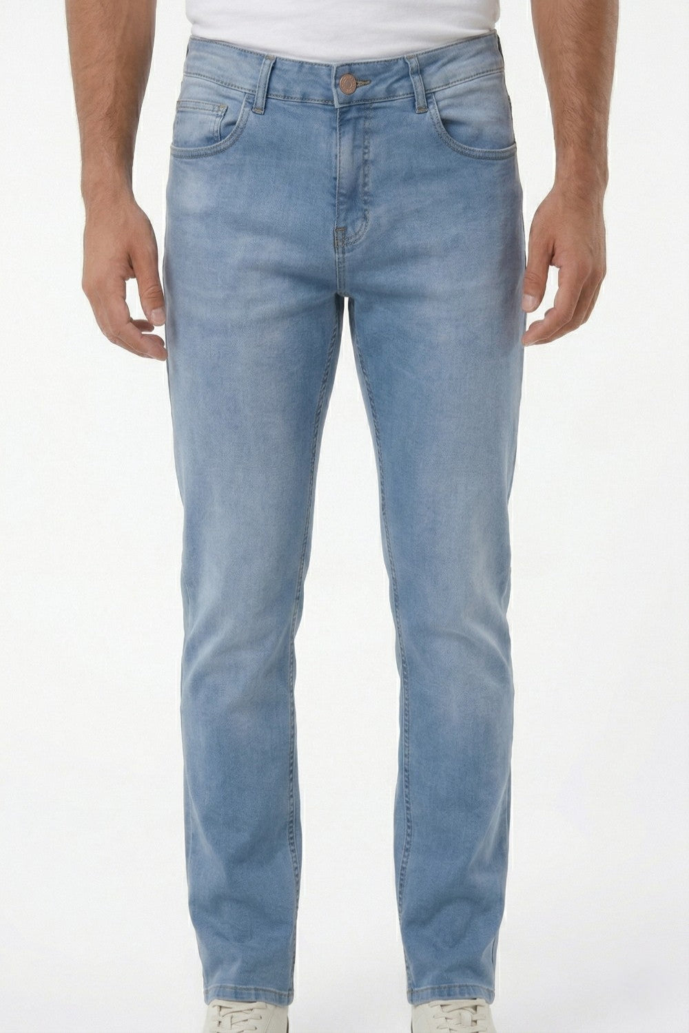 CALÇA JEANS RETA LIGHT BLUE