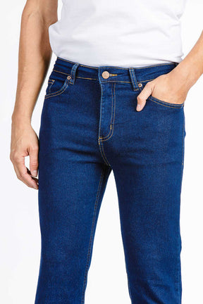 CALÇA JEANS SLIM DARK BLUE