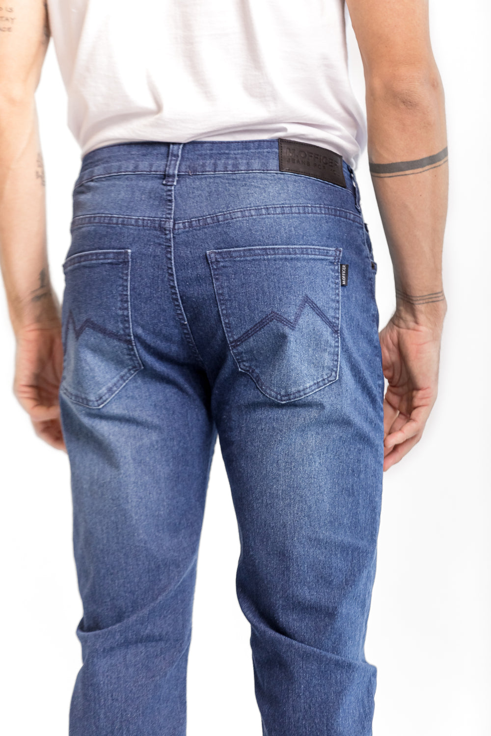 CALÇA JEANS RETA DARK BLUE