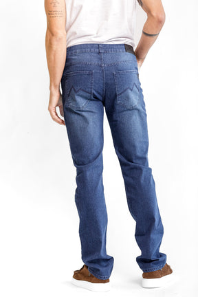CALÇA JEANS RETA DARK BLUE