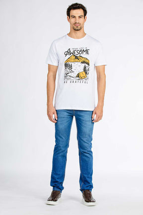 CALÇA JEANS SLIM BLUE WASH 93