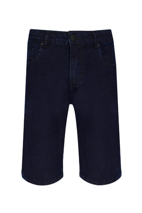 BERMUDA JEANS DARK BLUE AMACIADA