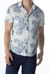 CAMISA ESTAMPADA BLUE FLOWERS IMP 25