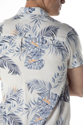 CAMISA ESTAMPADA BLUE FLOWERS IMP 25