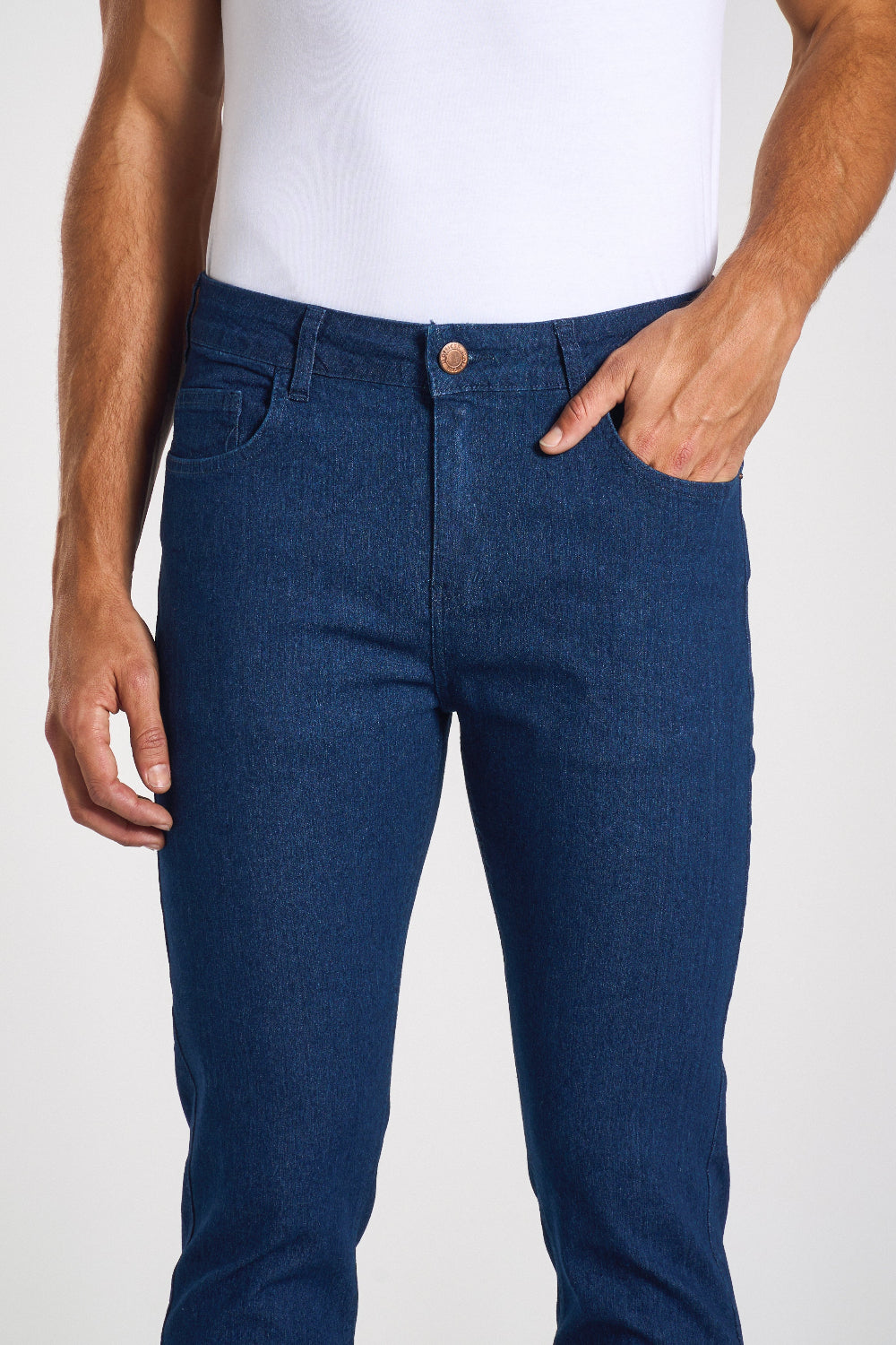 CALÇA JEANS MASC SLIM DEEP BLUE