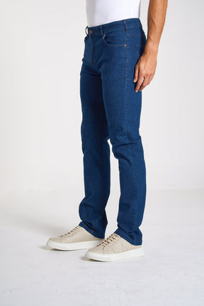 CALÇA JEANS MASC RETA DEEP BLUE
