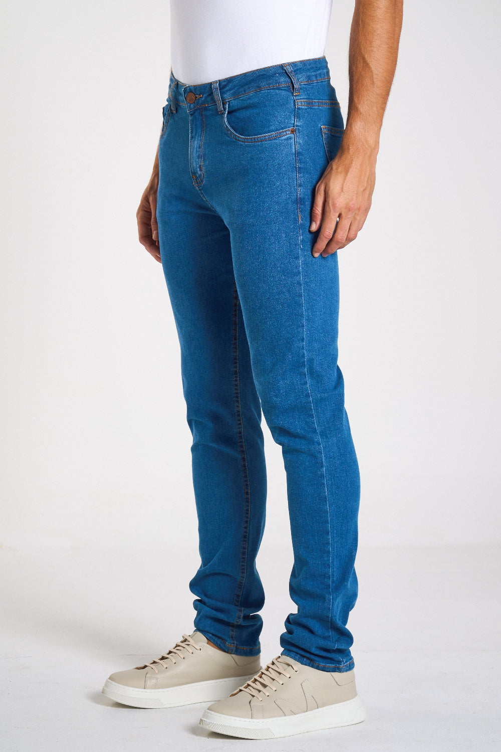 CALÇA JEANS SLIM LIGHT BLUE