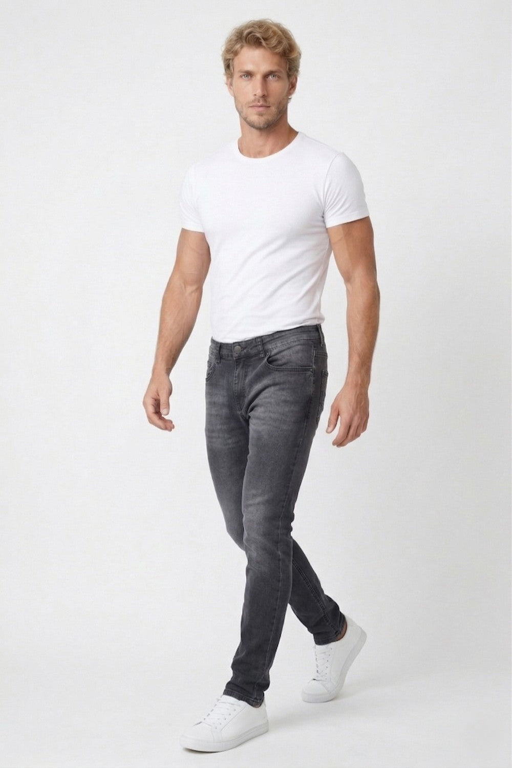 CALÇA JEANS COOL FIT BLACK DENIM