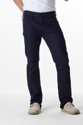 CALÇA JEANS RETA DEEP BLUE
