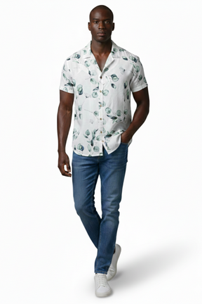 CAMISA EST. FOLHAS M/C