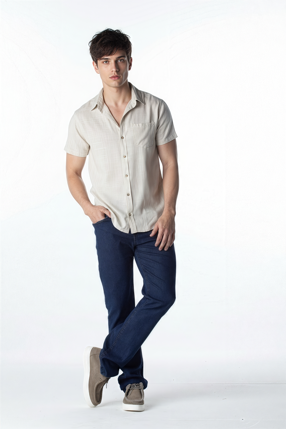 CAMISA M/C VISCOSE