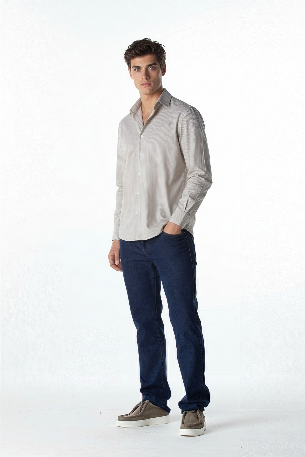 CAMISA COMFORT M/L LISTRADA