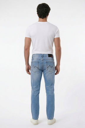 CALÇA JEANS RETA LIGHT BLUE