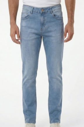 CALÇA JEANS RETA LIGHT BLUE