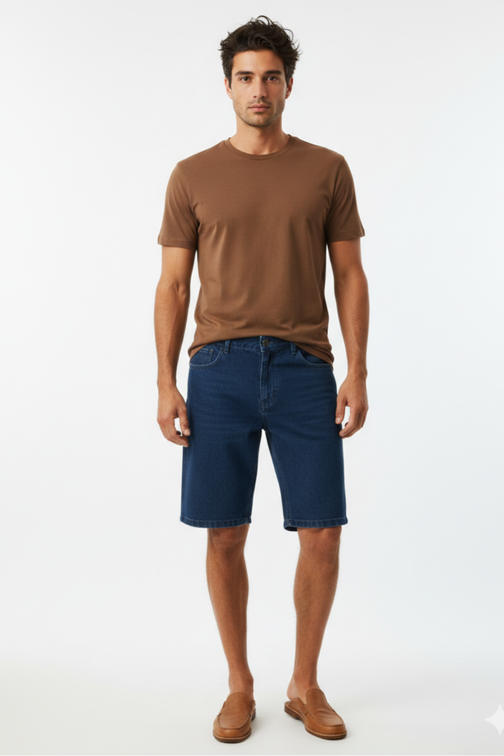 BERMUDA JEANS UNISSEX VINTAGE BLUE