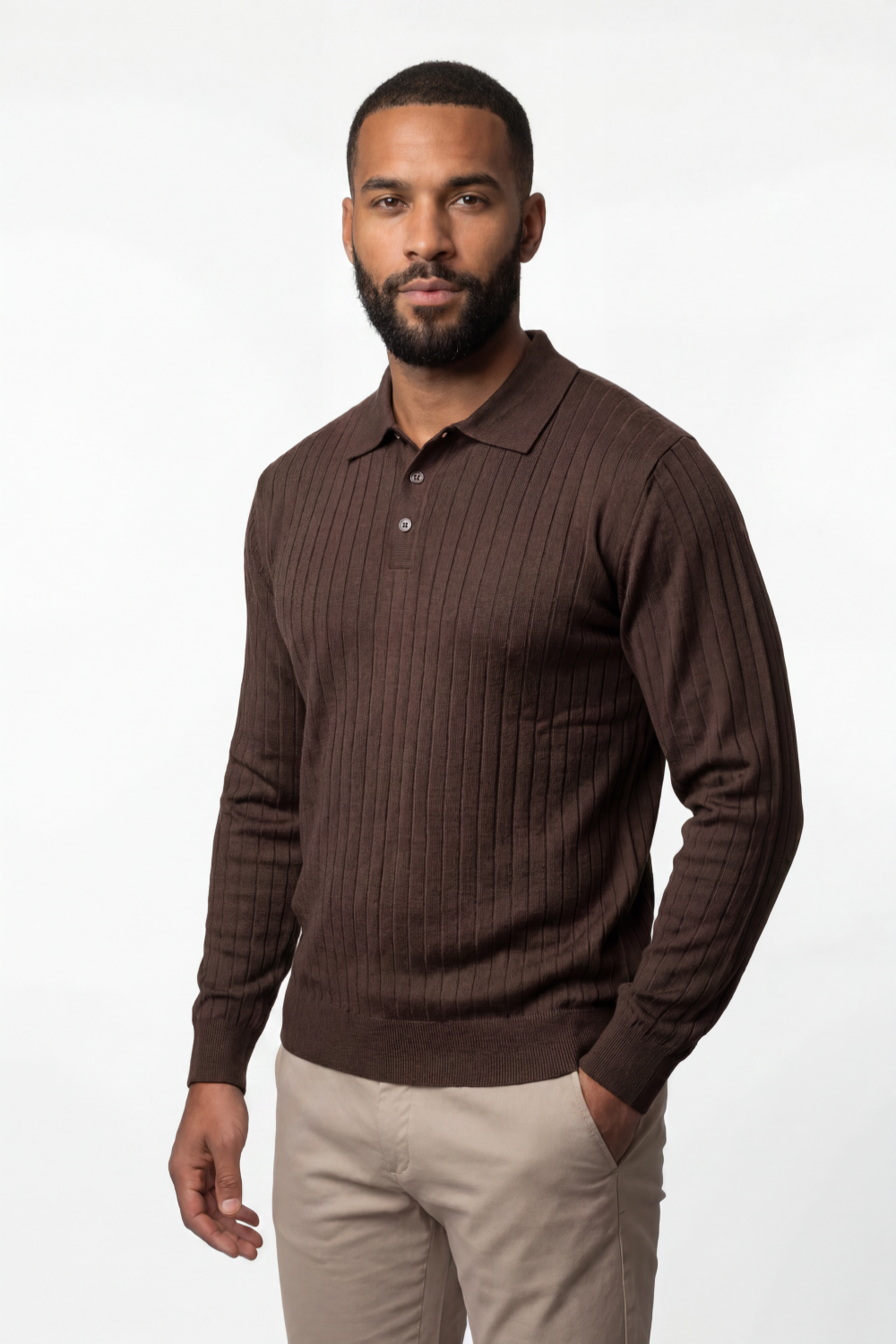 SUÉTER POLO LISTRADA