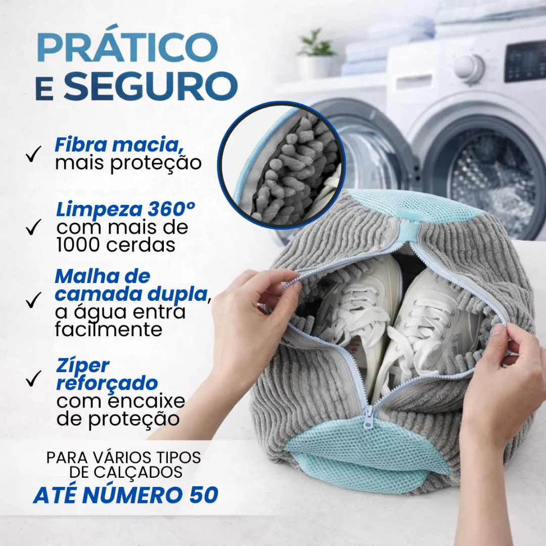 Kit Saco De Lavagem para  Tênis e Sapatos P/ Máquina Lavar.