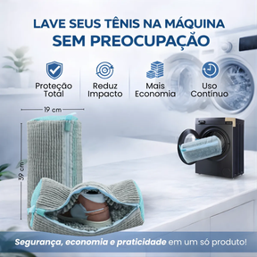 Kit Saco De Lavagem para  Tênis e Sapatos P/ Máquina Lavar.