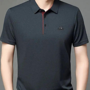 Kit 5 Camisas Polo Masculinas Valder Premium em Seda Mulberry, Poliéster e Elastano